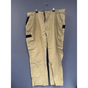 Genuine Dickies Khaki Work Cargo Pants 60/40 Cotton Poly GP409DS 45x29